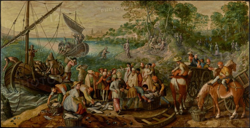 The Miraculous Draught of Fishes, 1563. Creator: Joachim Beuckelaer.