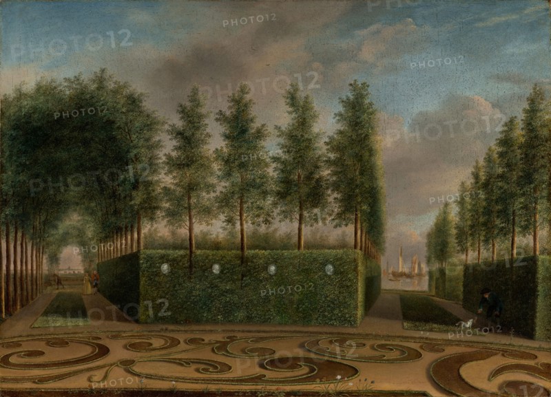 A Formal Garden, 1766. Creator: Johannes Janson.