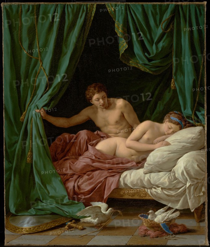 Mars and Venus, Allegory of Peace (Mars et Vénus, allégorie sur la Paix), 1770. Creator: Louis Jean Francois Lagrenee.