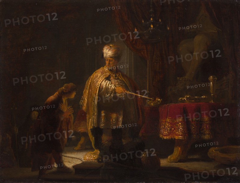 Daniel and Cyrus Before the Idol Bel, 1633. Creator: Rembrandt Harmensz van Rijn.
