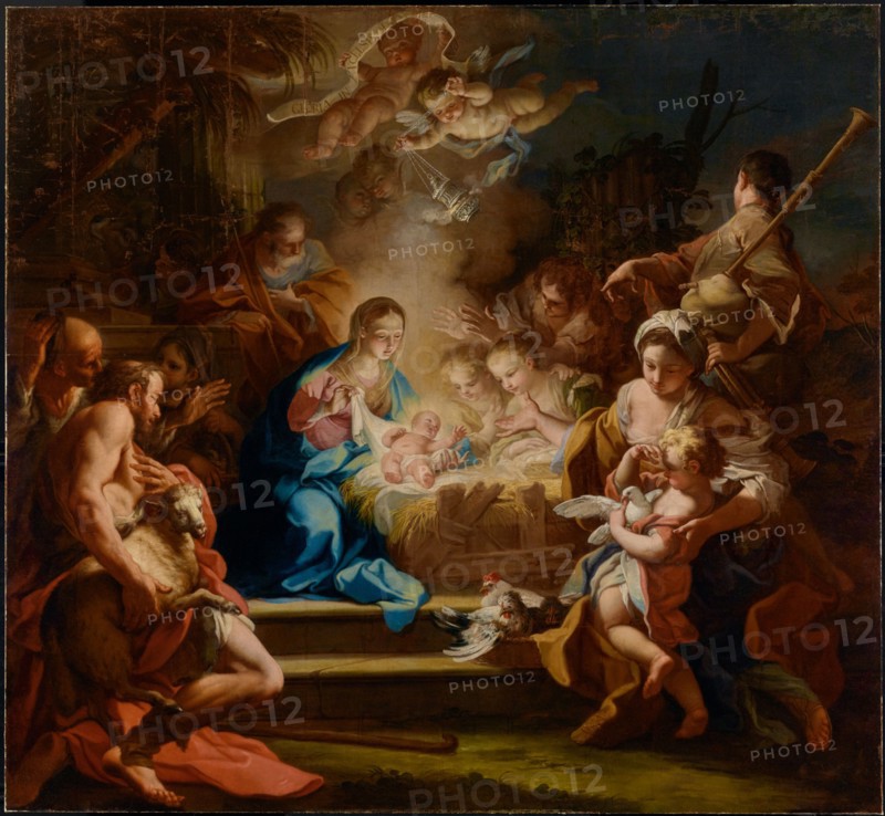 The Adoration of the Shepherds, 1720. Creator: Sebastiano Conca.