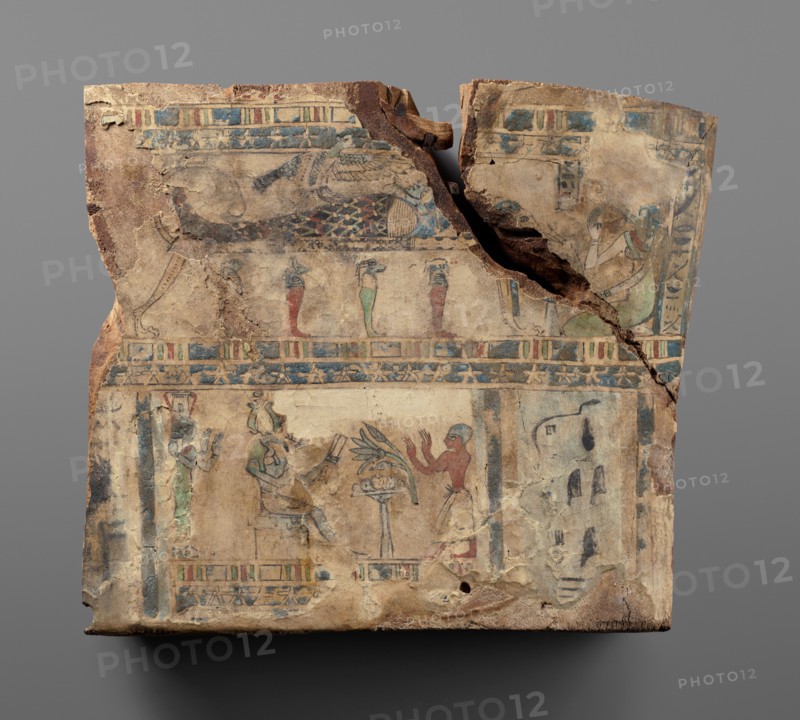 Fragmentary Coffin Lid and Fragments of Wood, uncertain. Creator: Unknown.