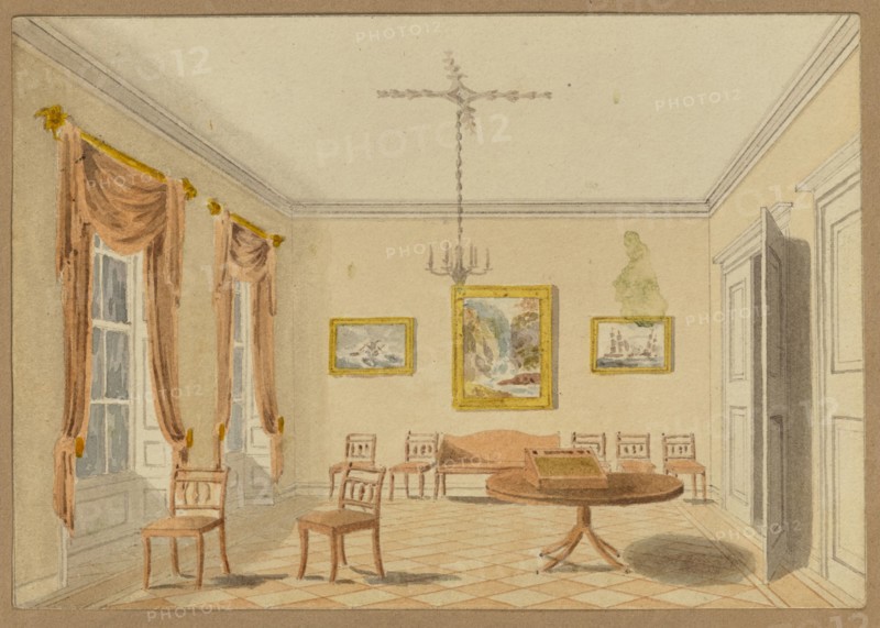 [Drawing Room], mid-19th century. Creator: Unknown.