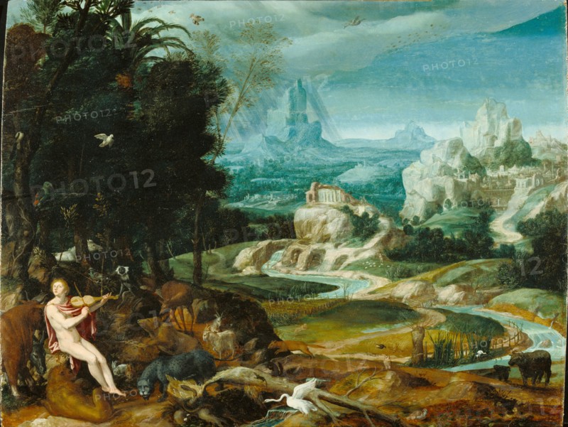 Landscape with Orpheus, 16th century, about 1570. Creator: Unknown.