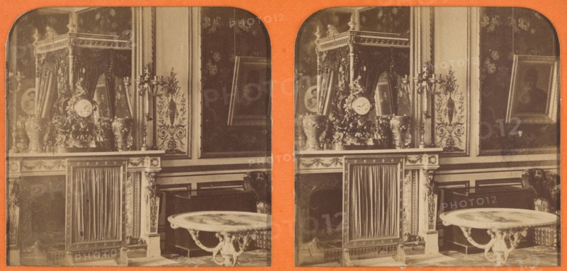La Chambre de l'Empereur (St. Cloud), 1860s. Creator: A. Hanriot.