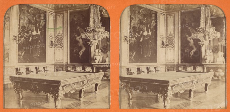 Salon de Venus, Salle de Billard, (Chateau de St. Cloud), 1860s. Creator: A. Hanriot.