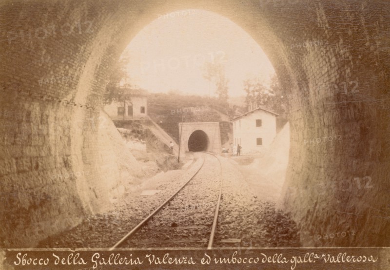 Sbocco della Galleria Valenza ed imbocco della galleria Vallerosa, October 1883. Creator: Achille Mauri.