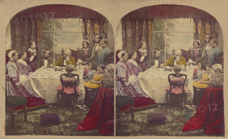 Morning Devotions, about 1865. Creator: Alfred Silvester.