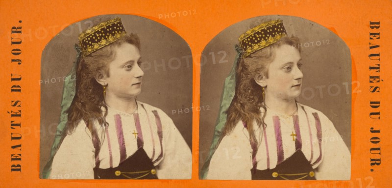 Beautes Du Jour., 1880s. Creator: E. Linde.