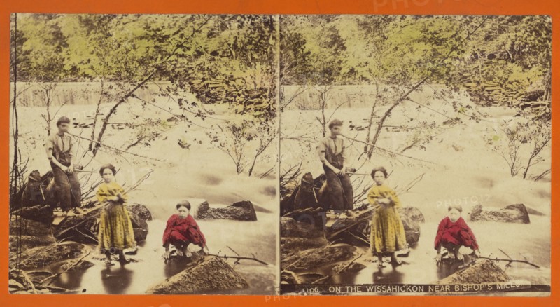 On The Wissahickon Near Bishop's Mills., 1870s. Creator: John A. Mather.