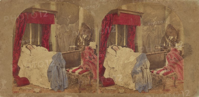 A Dream after seeing Pepper's Ghost, about 1865. Creator: London Stereoscopic & Photographic Co.
