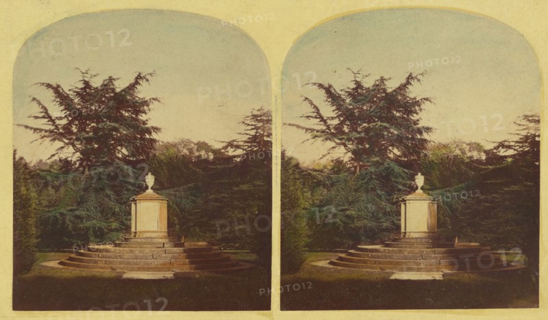 Boatswain's Tomb. Newstead Abbey, about 1860. Creator: London Stereoscopic & Photographic Co.
