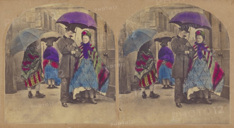 The Wet Day., about 1860. Creator: New York Stereoscopic Company.