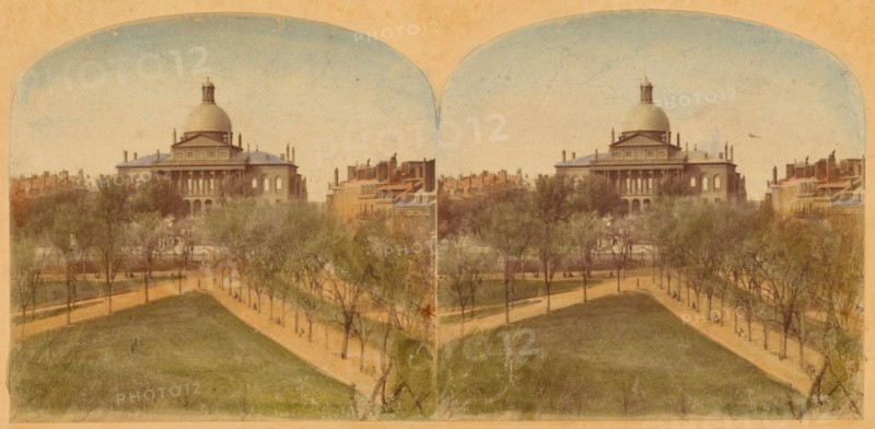 The State House, Boston, U.S., 1859. Creator: William England.