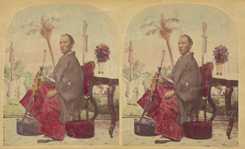 Shiozawa Hikojiro, Member of the First Japanese Diplomatic Mission to the..., neg 1860; print 1860s. Creator: Charles De Forest Fredricks.