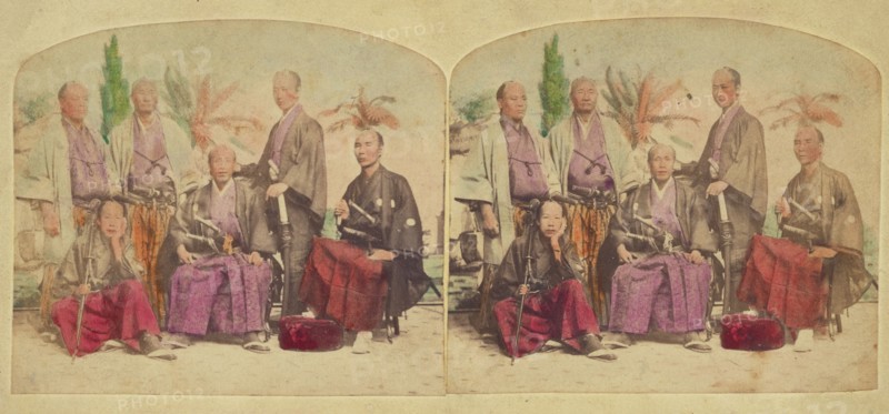 Members of the First Japanese Diplomatic Mission to the United States, negative 1860; print 1860s. Creator: Charles De Forest Fredricks.