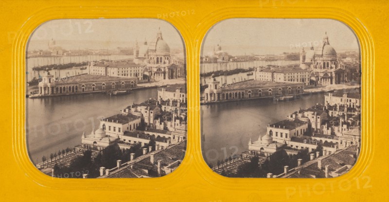S.Maria della Salute, dogana e giudecca, giard Reale, 1860s. Creator: Charles Gaudin.