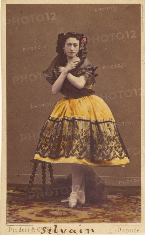 Silvain ballerina, 1862-1866. Creator: Disdéri & Cie..