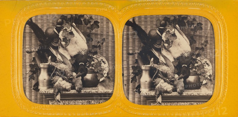 Still Life with game, 1860s. Creator: E Lamy.