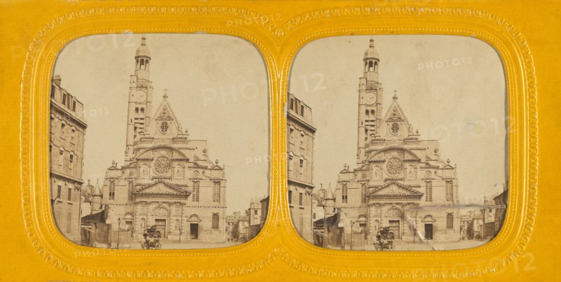 Eglise St. Etienne du Mont, 1860s. Creator: E Lamy.