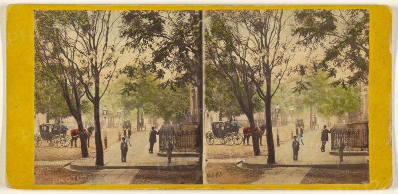 Lafayette Place, from Great Jones St. New York., 1864-1866. Creator: E. & H.T. Anthony.