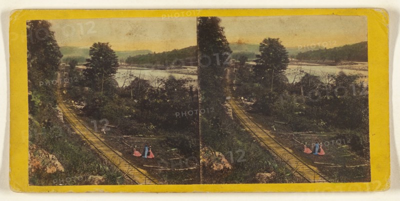 Delaware Water Gap. View from near the Kittating House, looking North., about 1864. Creator: E. & H.T. Anthony.