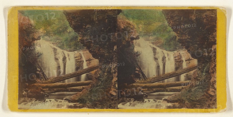Delaware Water Gap. View of Marshall's Falls, from below., about 1869. Creator: E. & H.T. Anthony.