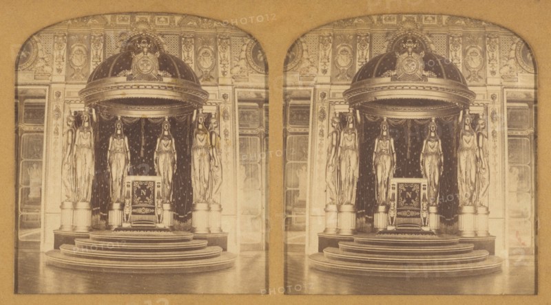 Le Trone (Palais du Senat), 1855-1865. Creator: F. Grau.