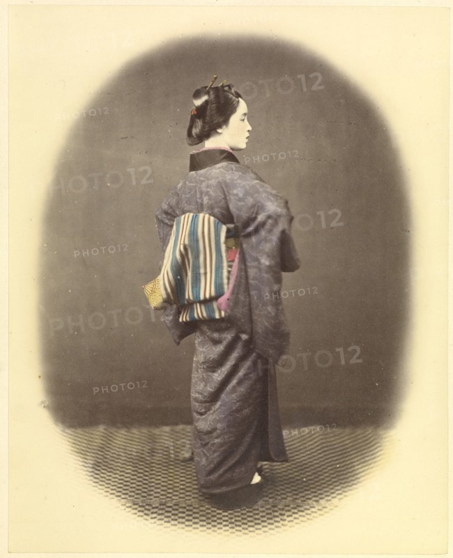 Aristocratic Young Lady, about 1863-1868. Creator: Felice Beato.