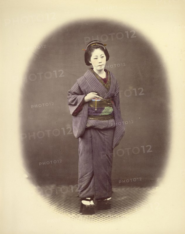Japanese Officer's Wife, 1866-1867. Creator: Felice Beato.