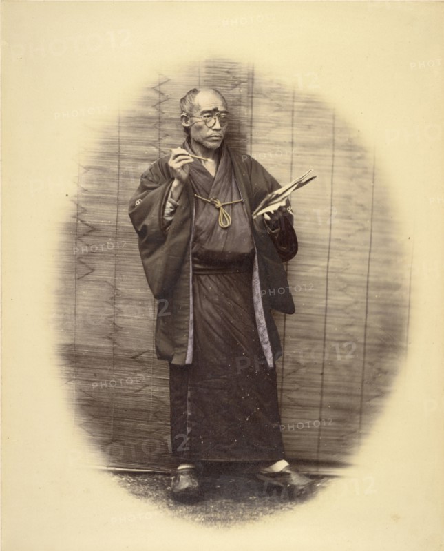 Our Chief Artist, 1868. Creator: Felice Beato.
