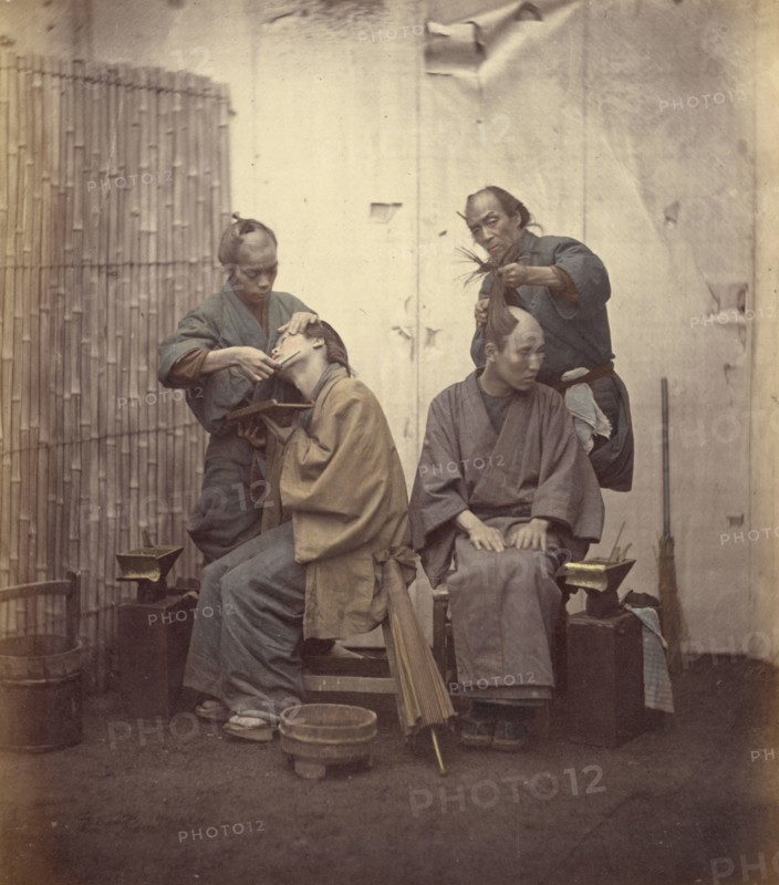 Barbers, 1868. Creator: Felice Beato.