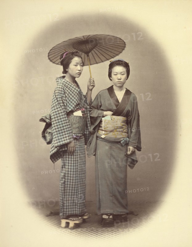 Two Sisters, 1866-1867. Creator: Felice Beato.