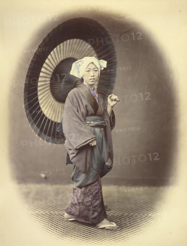 Country Girl in Out-Door, or Traveling Costume, 1866-1867. Creator: Felice Beato.