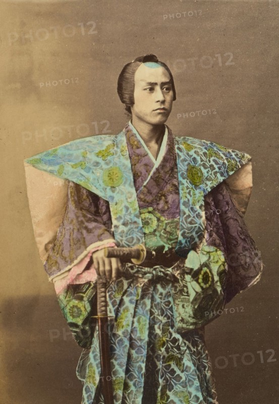 Japanese warrior, 1868-1880. Creator: Felice Beato.
