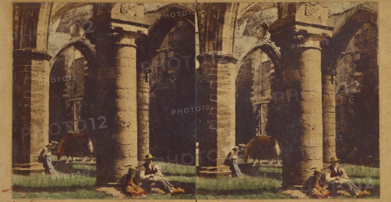 Voyage de Bretagne. Saint-Mathieu (Finistere) Ruines de l'Abbaye, No. 4., about 1860. Creator: Charles Paul Furne.