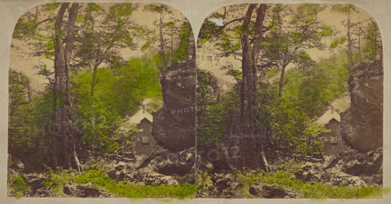 Mt. Mansfield, Notch House, about 1865. Creator: Guy B. Davis.