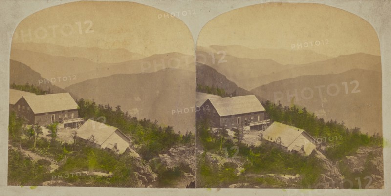 Mt. Mansfield. Summit House & Sterling Mts., about 1865. Creator: Guy B. Davis.