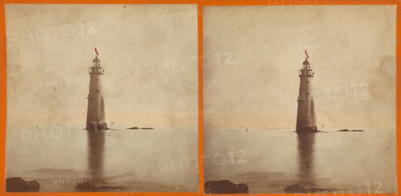 Minot's Ledge Lighthouse., September 12, 1869. Creator: J.H. Williams.