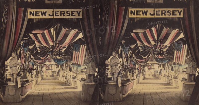The Great Sanity Fair, Philadelphia, 1864. New Jersey exhibit, 1864. Creator: James Cremer.