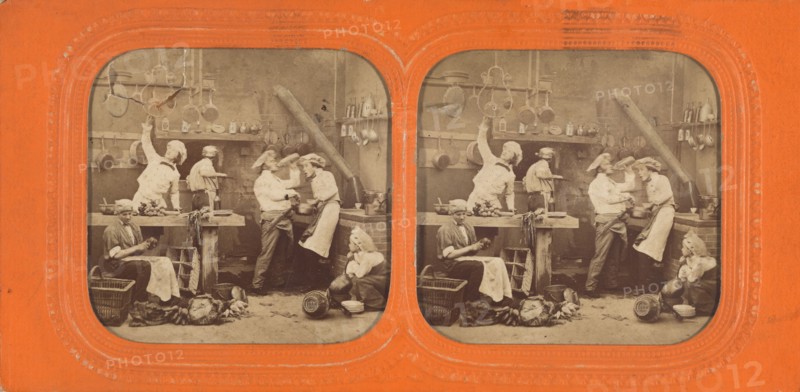 2 sons sal Cuisines, 1855-1865. Creator: Jules Marinier.