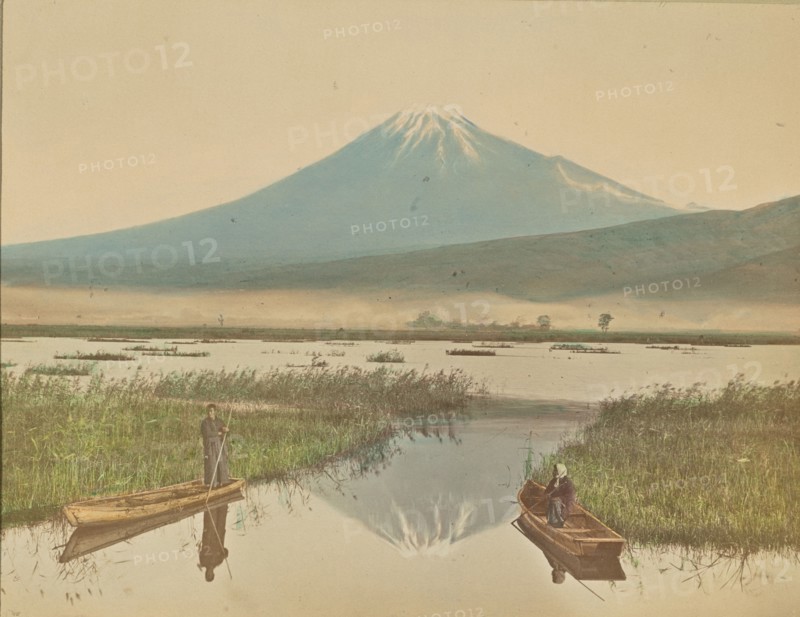 Mount Fuji as Seen from Kashiwabara, 1897. Creator: Ogawa Kazumasa.