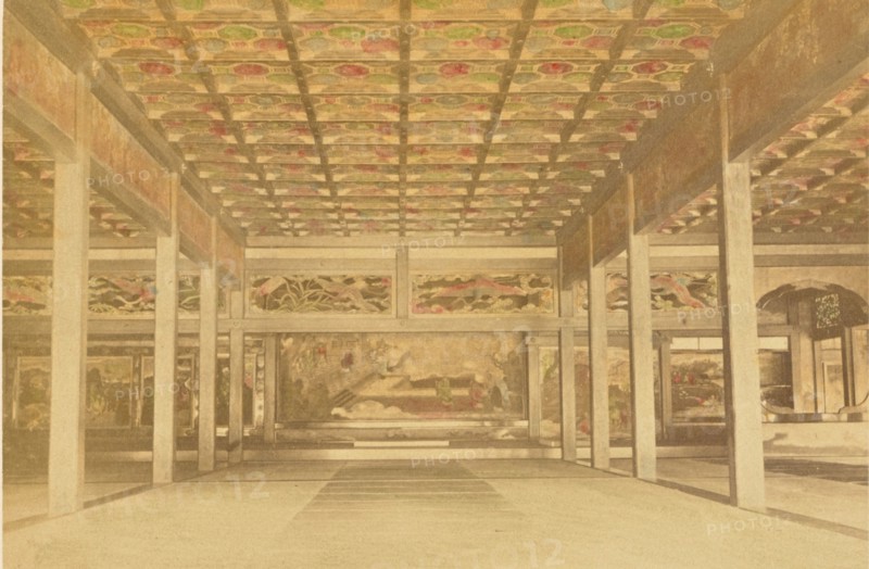 Interior of Hongwanji Temple, Kyoto. The Cathedral of the Shinshu Sect., 1897. Creator: Ogawa Kazumasa.