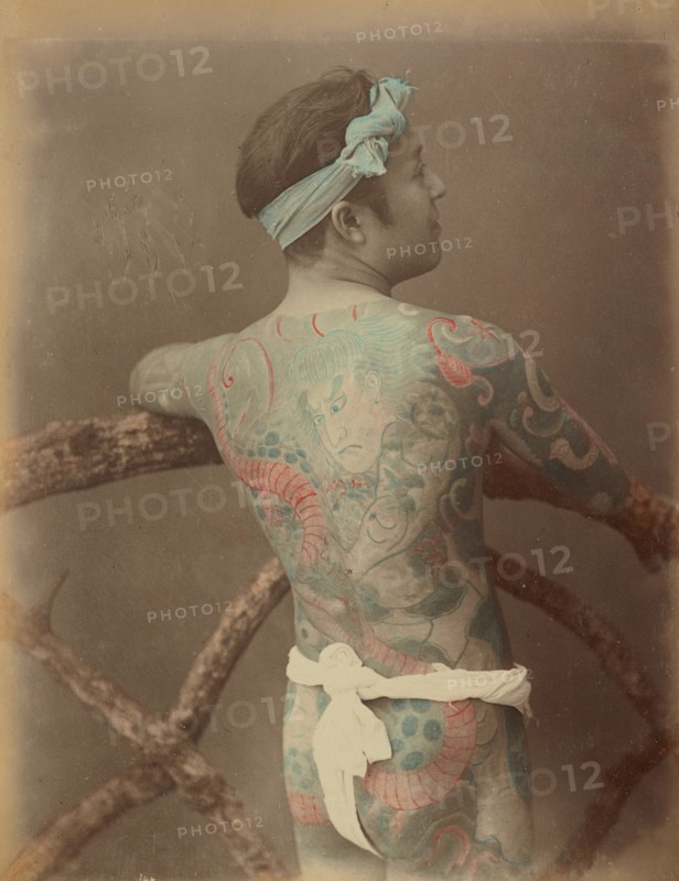 Japanese Tattoo, 1870s-1890s. Creator: Kusakabe Kimbei.