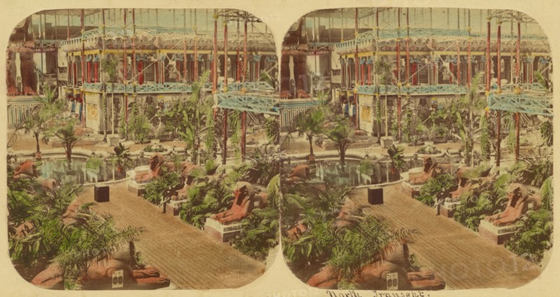 Crystal Palace - View of the North Transept, 1850s. Creator: London Stereoscopic & Photographic Co.