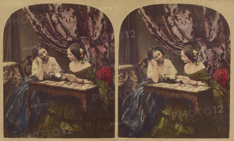 Fortune Telling, about 1865. Creator: London Stereoscopic & Photographic Co.