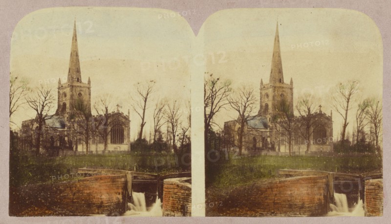 Stratford-on-Avon Church, about 1860. Creator: London Stereoscopic & Photographic Co.