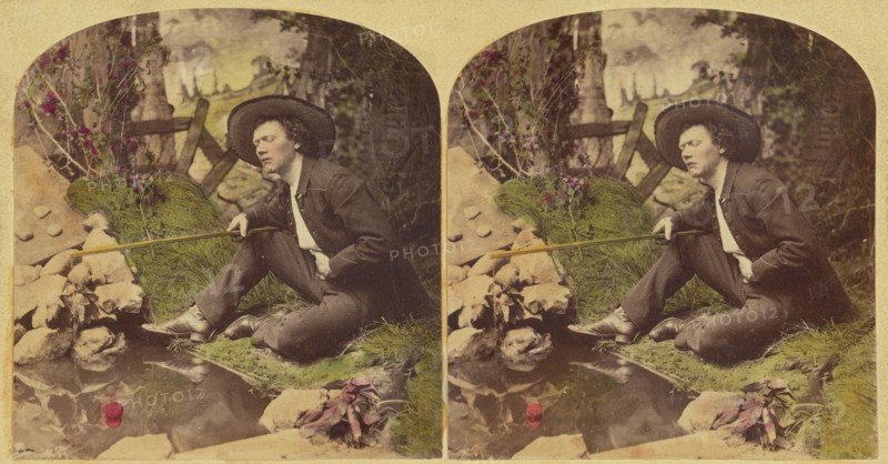 Waiting for a Bite., 1876. Creator: L. Melander & Bro.