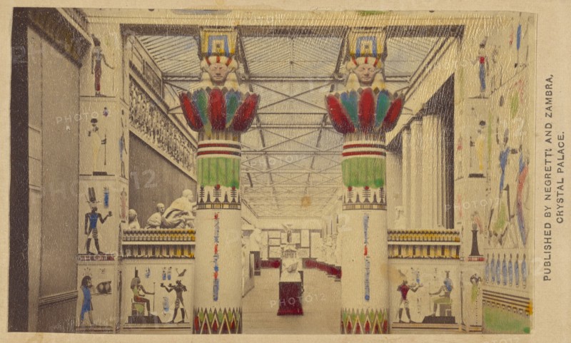 Egyptian Court, negative 1855; print about 1862. Creator: Negretti and Zambra.