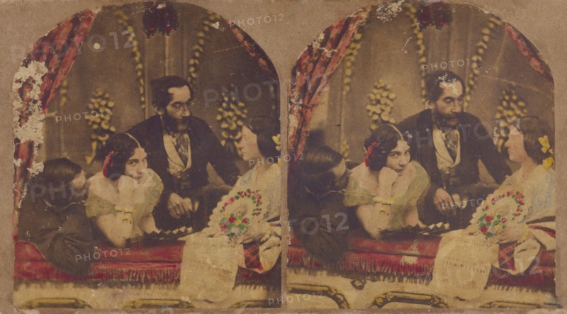 At Laura Keene's, No. 1., 1860s. Creator: New York Stereoscopic Company.